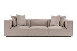 Dīvāns Asir Sora 3, smilškrāsā cena un informācija | Dīvāni | 220.lv