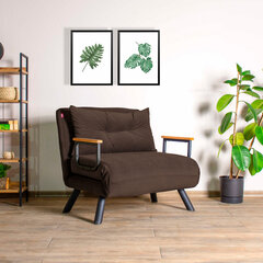 1 sėdynės sofa-lova Sando Single - Brown цена и информация | Кресла в гостиную | 220.lv