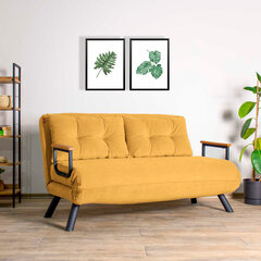 2 vietų sofa-lova Sando 2-Seater - Mustard цена и информация | Диваны | 220.lv