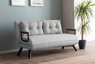 2 vietų sofa-lova Sando 2-Seater - Teddy Fabric - Grey цена и информация | Диваны | 220.lv