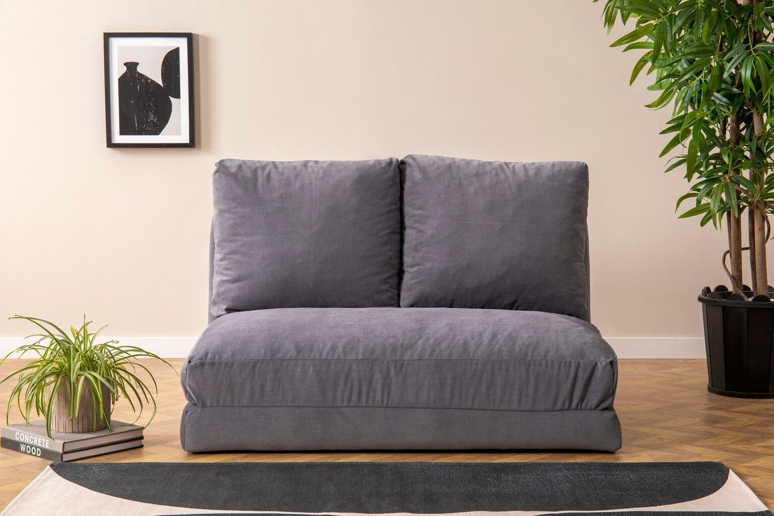 Dīvāns-gulta Atelier Del Sofa Taida, pelēka cena un informācija | Dīvāni | 220.lv