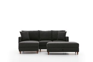 Kampinė sofa Eva Left - Anthracite цена и информация | Угловые диваны | 220.lv