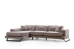 Kampinė sofa Frido Left (Chl+3R) - Light Grey цена и информация | Угловые диваны | 220.lv