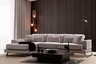 Kampinė sofa Frido Left (Chl+3R) - Light Grey цена и информация | Угловые диваны | 220.lv