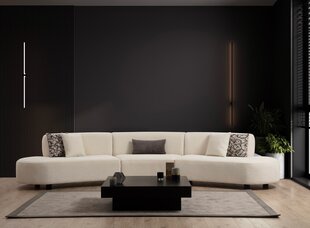 Stūra dīvāns Asir Pars, smilškrāsas cena un informācija | Stūra dīvāni | 220.lv