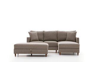 Kampinė sofa Eva Right - Cream цена и информация | Угловые диваны | 220.lv