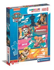Puzle SuperKolor Paw Patrol Clementoni 26592, 60 d. cena un informācija | Puzles, 3D puzles | 220.lv