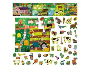 Puzle Farm&Stickers Headu 24926, 45 d. cena un informācija | Puzles, 3D puzles | 220.lv