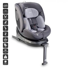 BabyGo autokrēsliņš Move Isofix 360, 0-36 kg, grey cena un informācija | Autokrēsliņi | 220.lv