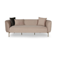 Trīsvietīgs dīvāns Asir Macaroon, smilškrāsā cena un informācija | Dīvāni | 220.lv