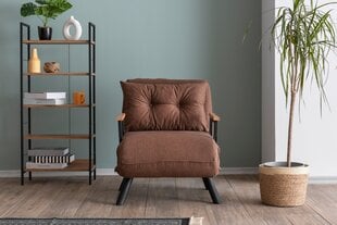 1 sėdynės sofa-lova Sando Single - Light Brown цена и информация | Кресла в гостиную | 220.lv