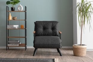 1 sėdynės sofa-lova Sando Single - Dark Grey цена и информация | Кресла в гостиную | 220.lv