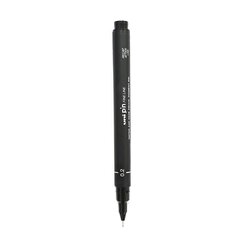 Маркер Uni-Ball Mitsubishi Pencil PIN 02-200(S), 12 шт., черный цена и информация | Канцелярия | 220.lv