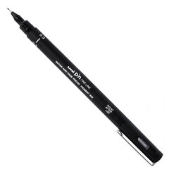 Marķieris Uni-Ball Mitsubishi Pencil PIN 03-200(S), 12 gab., melna krāsa cena un informācija | Kancelejas preces | 220.lv