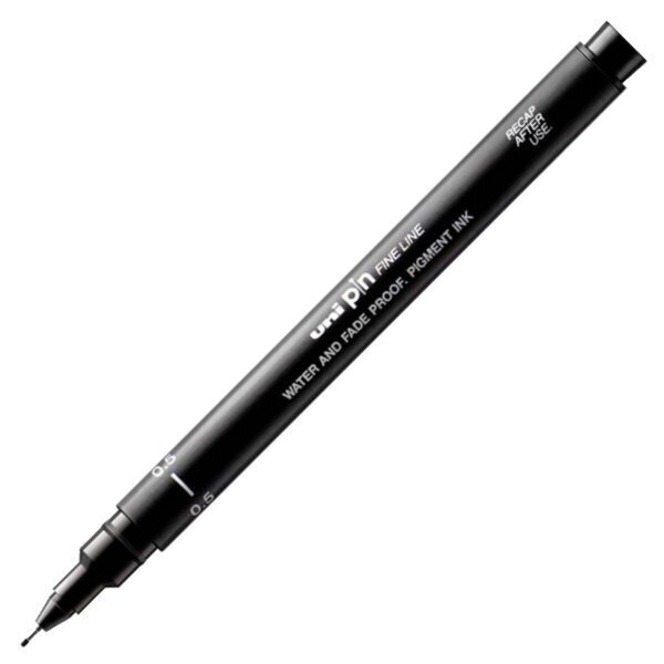 Marķieris Uni-Ball Mitsubishi Pencil PIN 05-200(S), 12 gab., melna krāsa цена и информация | Kancelejas preces | 220.lv