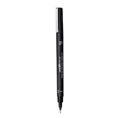 Маркер Uni-Ball Mitsubishi Pencil PIN 06-200(S), 12 шт., черный цвет цена и информация | Канцелярия | 220.lv