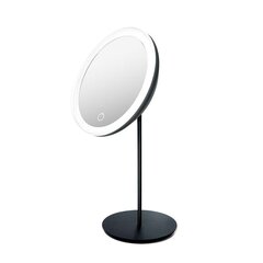 Spogulis uz kājas ar LED apgaismojumu Matte Black, 1X BEOSOM18DTRSBK cena un informācija | Kosmētikas somas, spoguļi | 220.lv