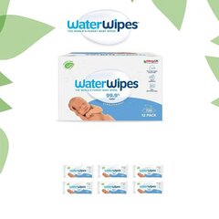 Влажные салфетки Waterwipes Biodegradable, 6 x 60 шт. цена и информация | Одноразовые пеленки и влажные салфетки | 220.lv