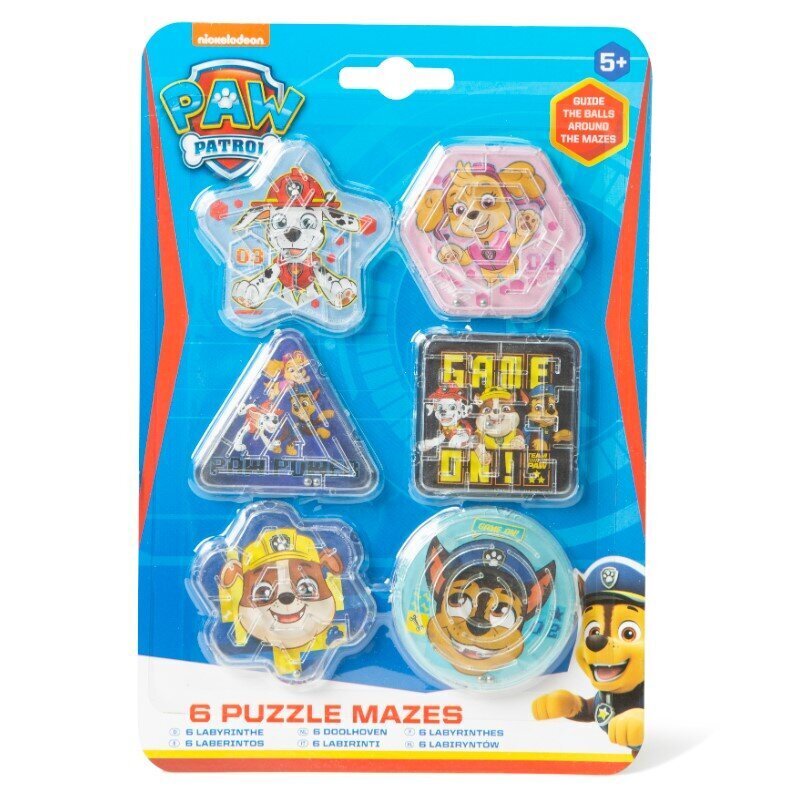 6 mini spēļu bumbas RMS Paw Patrol 97-0008 11705 cena un informācija | Galda spēles | 220.lv