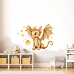 Волшебная стикер-картина золотого дракона для детской цена и информация | Декоративные наклейки | 220.lv