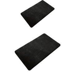 Черный коврик для большой ванной 50x80, 1 шт цена и информация | Аксессуары для ванной комнаты | 220.lv