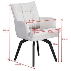 Кресло стул Podrez LUX, белый цена и информация | Стулья для кухни и столовой | 220.lv