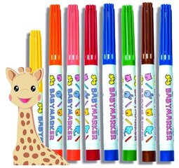 Marķieri mazuļiem SES My first Markers Giraffe Sophie 14491 cena un informācija | Attīstošās rotaļlietas | 220.lv