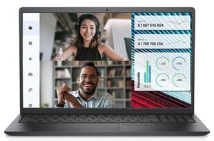 Dell Vostro 15 3520 AG FHD i5-1235U/16GB/512GB/Iris Xe/Win11 Pro/ENG/Black цена и информация | Ноутбуки | 220.lv