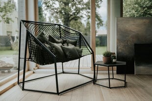 Dubultais Nuuk krēsls, 166x110h132 cm, melns cena un informācija | Atpūtas krēsli | 220.lv