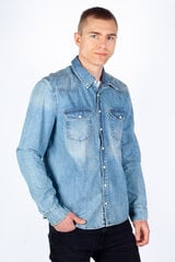 Džinsa krekls vīriešiem Ltb Jeans 1009604751570054973-XL, zils cena un informācija | Vīriešu krekli | 220.lv