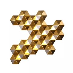 Золотое геометрическое светодиодное настенное бра цена и информация | Настенные светильники | 220.lv