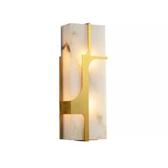Элегантный мраморный и медный настенный светильник цена и информация | Настенные светильники | 220.lv