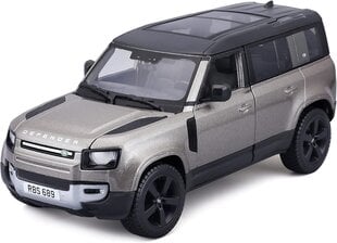 Automašīna Bburago Land Rover Defender 2022 21101SL, 1:24 cena un informācija | Rotaļlietas zēniem | 220.lv