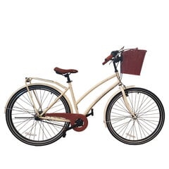 Городской велосипед Bisan 28 Serenity (PR10010419) бежевый/серебристый (19) цена и информация | Велосипеды | 220.lv