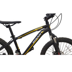 Подростковый велосипед Bisan 24 MTS4600 MD (PR10010447) черный/желтый цена и информация | Велосипеды | 220.lv