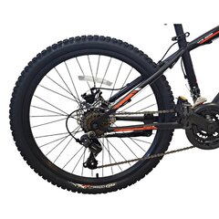 Подростковый велосипед Bisan 24 MTS4600 MD (PR10010447) черный/оранжевый цена и информация | Велосипеды | 220.lv