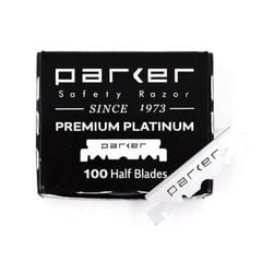 Skuvekļu asmeņi Parker Premium Platinum, 100 gab. cena un informācija | Skūšanās piederumi, kosmētika | 220.lv