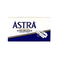 Лезвия для бритья Astra Superior Stainless, 5 штук цена и информация | Косметика и средства для бритья | 220.lv