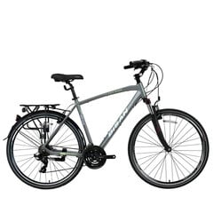 Туристический велосипед Bisan 28 TRX8100 City (PR10010427) светло-серый/зеленый (21) цена и информация | Велосипеды | 220.lv