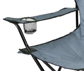 складной туристический стул - hugo, серый цена и информация | Туристическая мебель | 220.lv