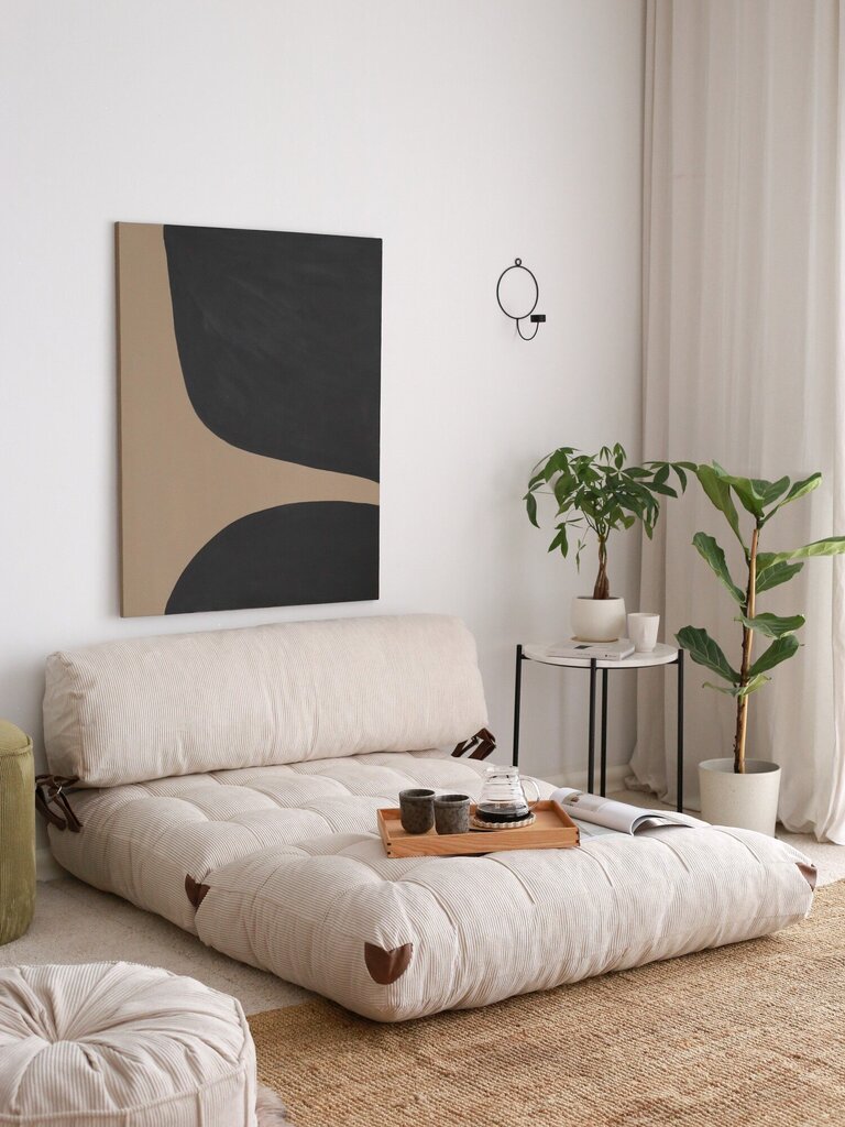 Dīvāngulta Atelier Del Sofa Fold, balta cena un informācija | Dīvāni | 220.lv