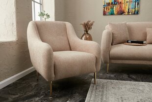1 sėdynės sofa Simena - Beige цена и информация | Кресла в гостиную | 220.lv