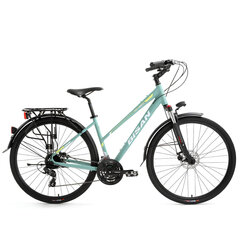 Туристический велосипед Bisan 28 TRX8300 City Lady (PR10010473) светло-зеленый/желтый (18) цена и информация | Велосипеды | 220.lv