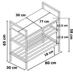 Полки для обуви цена и информация | Полки для обуви, банкетки | 220.lv