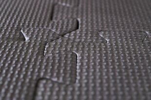 Aizsargājošs fitnesa paklājs, melns cena un informācija | Piederumi un aksesuāri trenažieriem | 220.lv