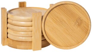 набор из 6 бамбуковых подставок - изумрудный цена и информация | Кухонные принадлежности | 220.lv