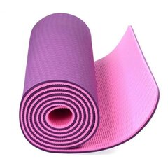 Коврик для йоги Sportera, фиолетовый, 6мм цена и информация | Коврики для йоги, фитнеса | 220.lv