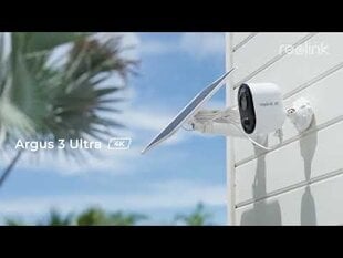 Reolink Argus 3 Ultra ar Dual Band Wi-Fi 8MP, 4K, krāsu nakts redzamība цена и информация | Камеры видеонаблюдения | 220.lv