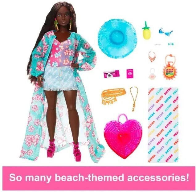 Lelle Barbie Extra Fly Beach цена и информация | Rotaļlietas meitenēm | 220.lv