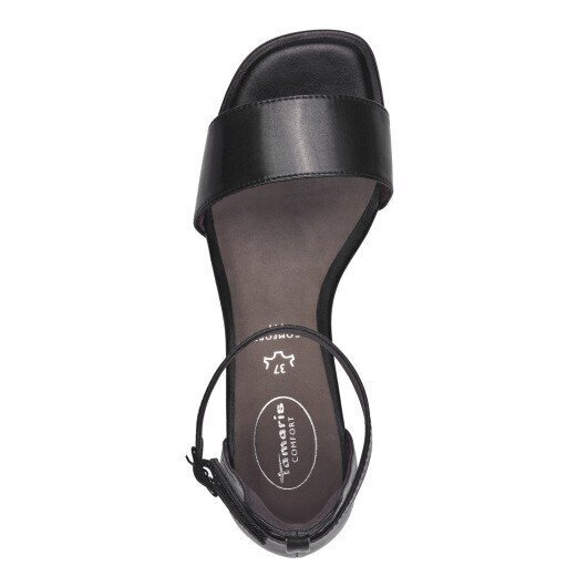 Sieviešu sandales Tamaris, melnas цена и информация | Sieviešu sandales | 220.lv